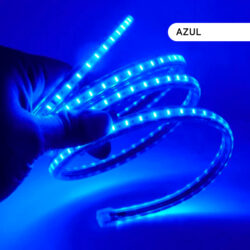 Cinta Led 220V Azul 2835 Interior/Exterior 1metro