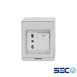 Hydrobox con Enchufe Simple 10/16A y Interruptor 9/12