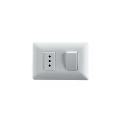Interruptor Simple (9/12) + Enchufe Simple 10A 250V STANFORD