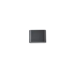 Aplique led 2*5w negro 3000k