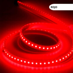 Cinta Led 220V Rojo 2835 Interior/Exterior 1metro
