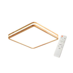 Lámpara led cuadrada sobrepuesta c/control 48w mdf claro 3000k/4000k/6000k modelo saihp