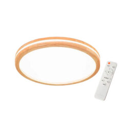 Lámpara led redonda sobrepuesta c/control 36w mdf claro 3000k/4000k/6000k modelo saihp