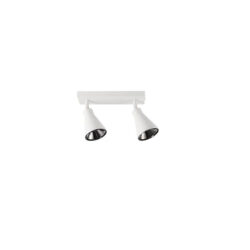 Aplique porta Gu10*2 cono blanco